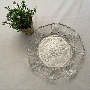 Federal Pioneer Pattern Pressed Depression Glass Bowl Fruit/Grape Embossed Bowl